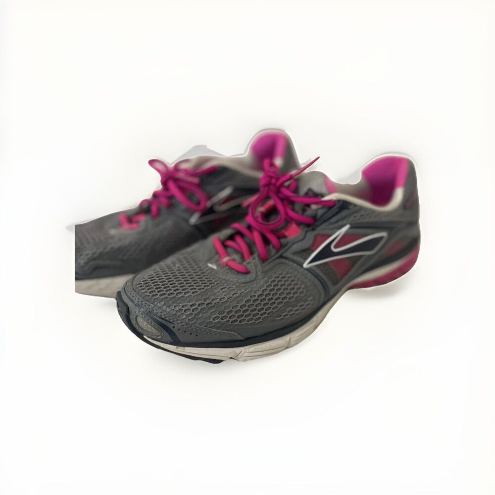 Brooks Shoes Womens Size 9.5 Ravenna 5 Gray Pink Running Lace Up 1201491B672